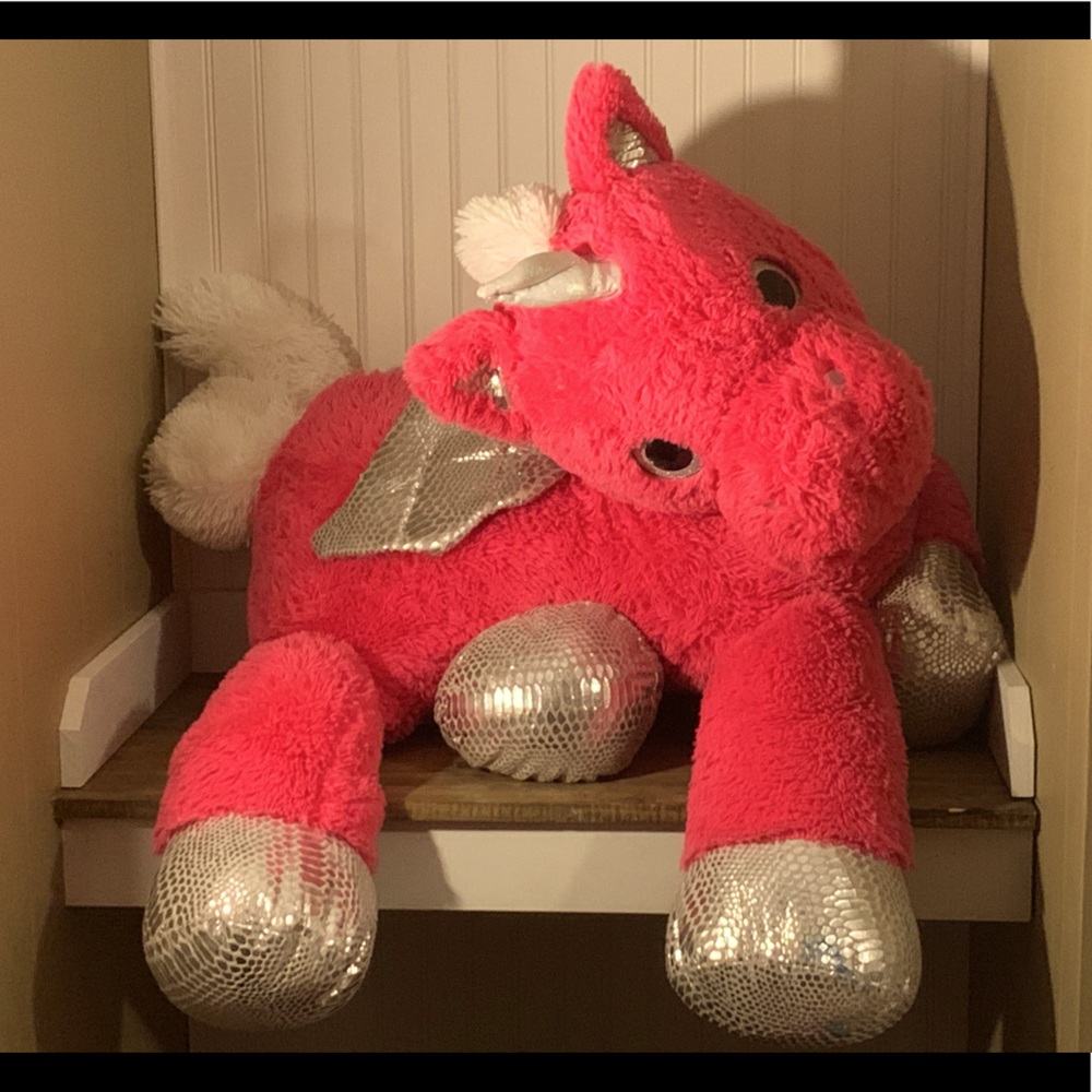 Giant pink stuffed unicorn